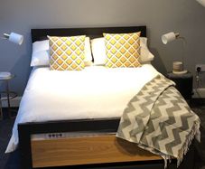 Alexis double bedframe & mattress
