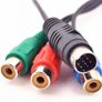 Component Cable - 7 Pin S-video To 3 RCA Female Cable Image 2