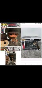 Funko POP! New Star Wars Darth Vader vs Luke Skywalker #612 plus    Funko Pop! Vinyl: Star Wars - Chewbacca #596 plus  Funko Pop! Movies Nightmare on Elm Street Freddy Krueger #02