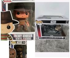 Funko POP! New Star Wars Darth Vader vs Luke Skywalker #612 plus    Funko Pop! Vinyl: Star Wars - Chewbacca #596 plus  Funko Pop! Movies Nightmare on Elm Street Freddy Krueger #02