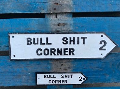 Bull Shit Corner Cast Iron Sign For Sale in Wexford Town, Wexford from ...