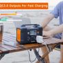 110V Outdoor Energy Power Supply Charging Portable Power Station 200W for Camping Emergency Image 4