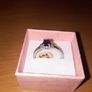 9C White Gold Diamond & Amythest Ring Image 2