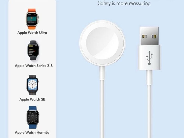 Apple Watch Charger [Apple MFi Certified] Fast Wireless Magnetic Wireless Charging Cable Portable Charging Cord Compatible with Apple Watch Series 8 7 6 5 4 3 2 SE Ultra,38/40/42/44mm
