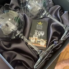 Royal Scot Crystal Wine Glasses Set of 2