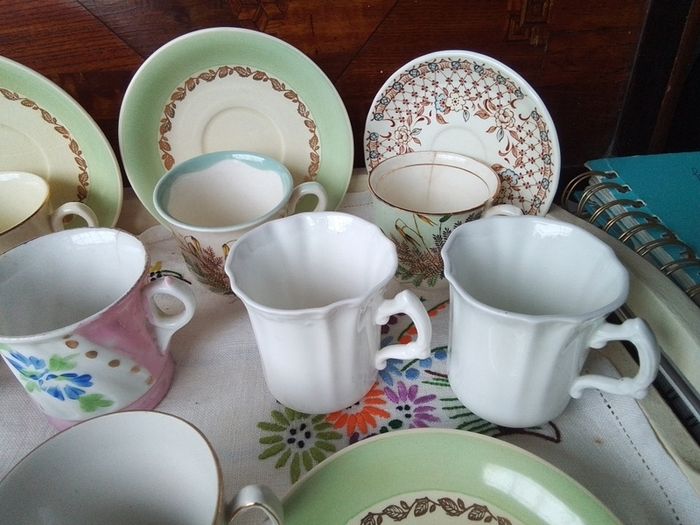 Odd Coffee Cups + Saucers