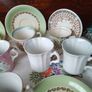 Odd Coffee Cups + Saucers Image 4