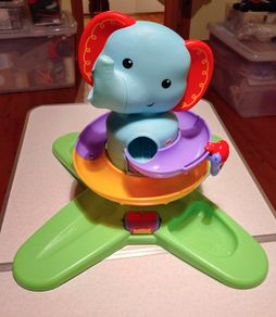 Fisher Price, Musical Swirling Surprise Elephant Toy (used).