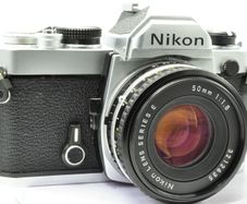 Nikon Fm Chrome + 50mm pancake F1.8 , Cla'd- Recent Full Service