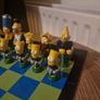 Vintage  Simpsons 3D Chess set 1997. Image 6