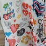 Moschino Cheap & Chic I Love Art Scarf - Rrp 219 (new) Image 9
