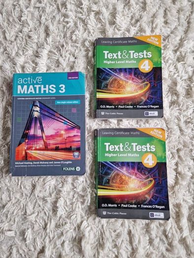 3 Maths Books leaving cert
