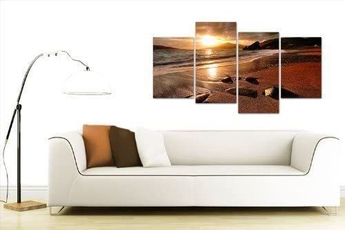 Large Sunset Beach Canvas Wall Art Pictures Living Room Prints XL 4131