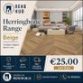 12mm AC5 Herringbone Laminate Flooring - Free Dublin Delivery Image 3