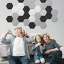 FREE EXPRESS SHIPPING Sound Proofing Panels 12 Pack Hexagon Self-Adhesive Soundproofing Panels Acoustic Foam Panels High Density Acoustic Panels for Recording Acoustic Treatment Sound Absorbing Panels 12" X 10" X 0.4" Image 4