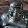 Large Black Silver Lucky Buddha from The Leonardo Collection Image 7