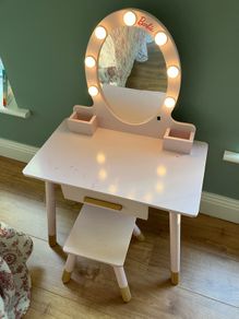 Children's Vanity Table and Stool