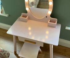 Children's Vanity Table and Stool