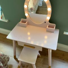 Children's Vanity Table and Stool