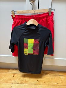 Quicksilver Swim Shorts & Rash Vest