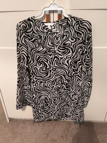 h&m black mini dress