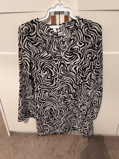 h&m black mini dress