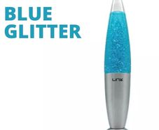 Linx 16 inch Lava Lamp   Blue Glitter