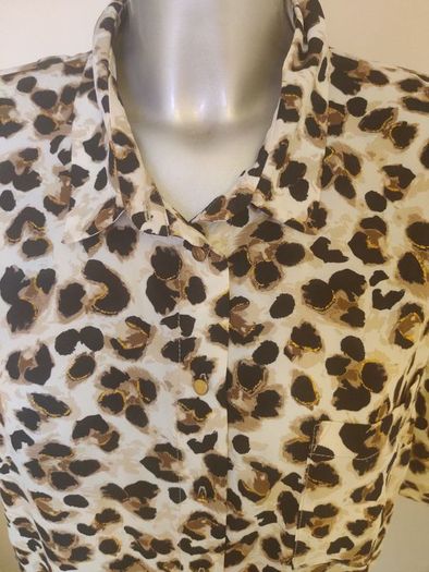 Brand new F&F leopard print blouse size UK16 EU44 Postage included