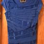 Ladies Principles royal blue layer effect top size 12 Image 2