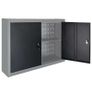 Wall Mounted Tool Cabinet Industrial Style Metal Grey and Black Image 4