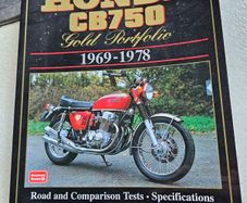 Honda CB750 Gold Portfolio book