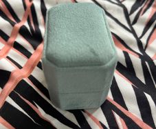 Sage green ring box