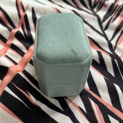 Sage green ring box
