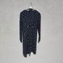 v-neck navy polka dot dress size 12 Image 2