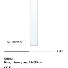 mirror glass door