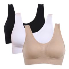 3x Women Cross Strap Sports Bra Top Women Push Up Sport Bra Yoga Gym Crop Top Brassiere Fitness Top Sport Bra Breathable Bras