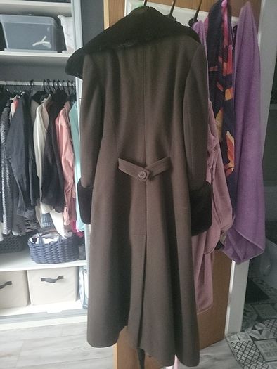 brown coat size 12