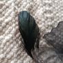 Black feather fascinator Image 4