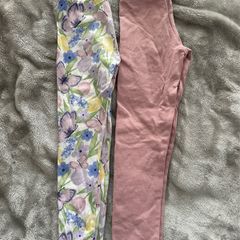 Cute leggings for a girl, 122 cm (6-7 years)