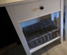 white console table
