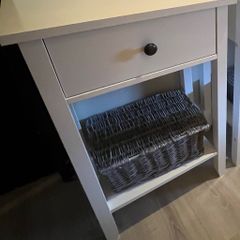 white console table