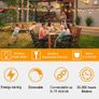 Outdoor String Lights Mains Powered, 100Ft ST38 Garden String Lights with 50+2Pcs LED Filaments Vintage Bulbs, Waterproof IP65 2700K Warm White for Patio Outside Party Wedding Backyard Terrace (FREE SHIPPING) Image 5