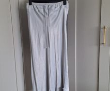Silver Grey Satin Midi Skirt from Topshop