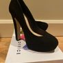 Stunning Black Suede platform high heels Image 2