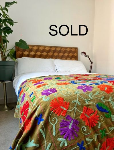 Hand embroidered Suzani Bedspreads / Throws (various colours)