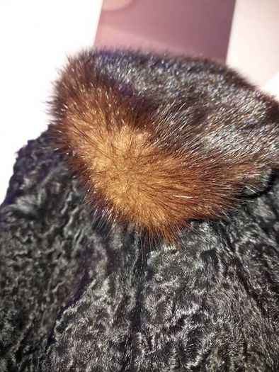As New!! 1950s Vintage Wool Winter Astrakhan Swing Coat