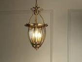 Antique Brass 3 Light Lantern Ceiling Light