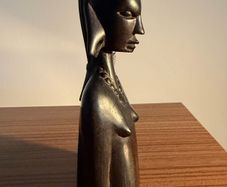 Vintage African Hand Carved Bust