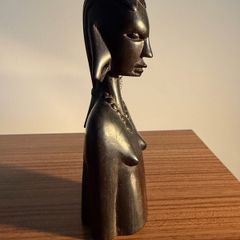Vintage African Hand Carved Bust