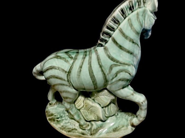 Unusual beautiful zebra statue